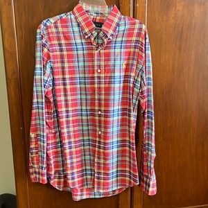 A colorful Ralph Lauren long sleeve button down shirt!